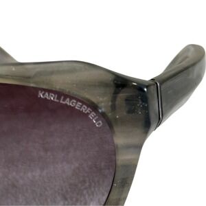 Karl Lagerfeld Sunglasses Grey Black Women's Designer Shades Luxury Sunnies Vaca